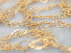 Yellow Gold Large Twist Link Chain with Spring Ring Clasp