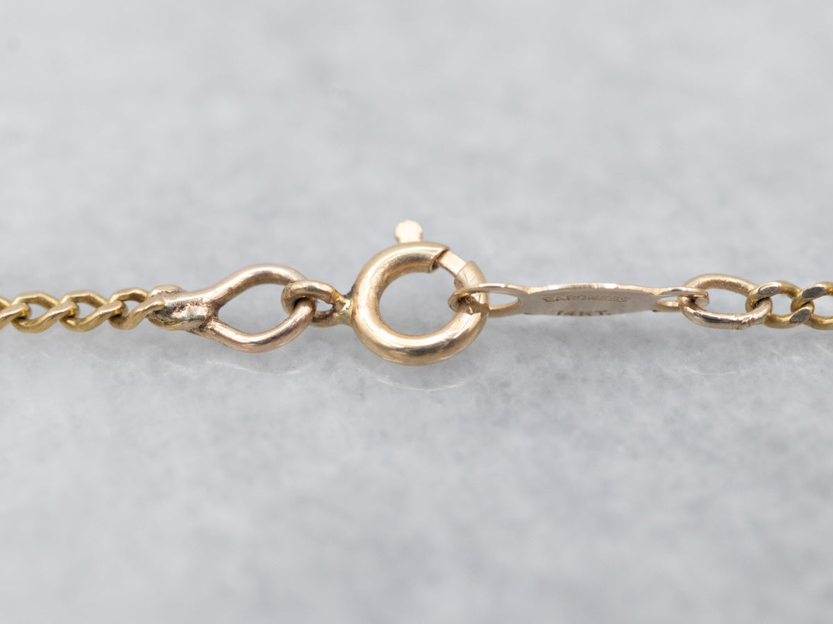 Italian Gold Filigree Link Chain