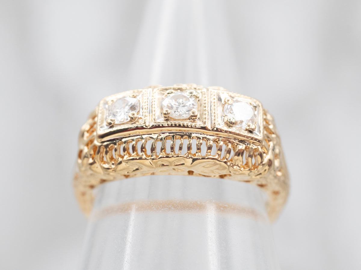Yellow Gold Diamond Engagement Ring