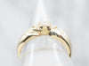 Twisting Semi-Bezel Set Diamond Engagement Ring