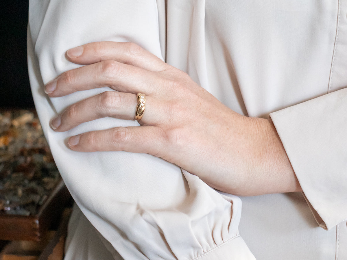 Twisting Semi-Bezel Set Diamond Engagement Ring