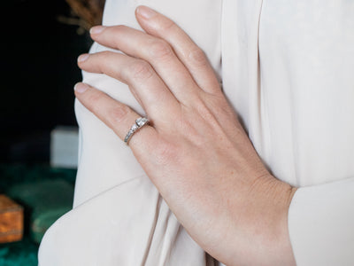 Luxurious White Gold Diamond Engagement Ring