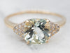 Sweet Aquamarine and Diamond Ring