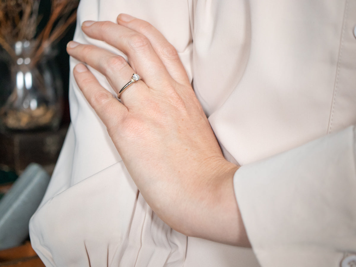 Classic Diamond Solitaire Engagement Ring