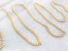 Yellow Gold Curb Chain with Spring Ring Clasp