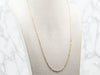 Yellow Gold Elongated Link Chain with Lobster Clasp