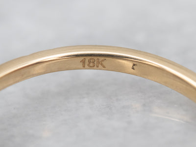 Unique Two Tone Sapphire Solitaire Engagement Ring