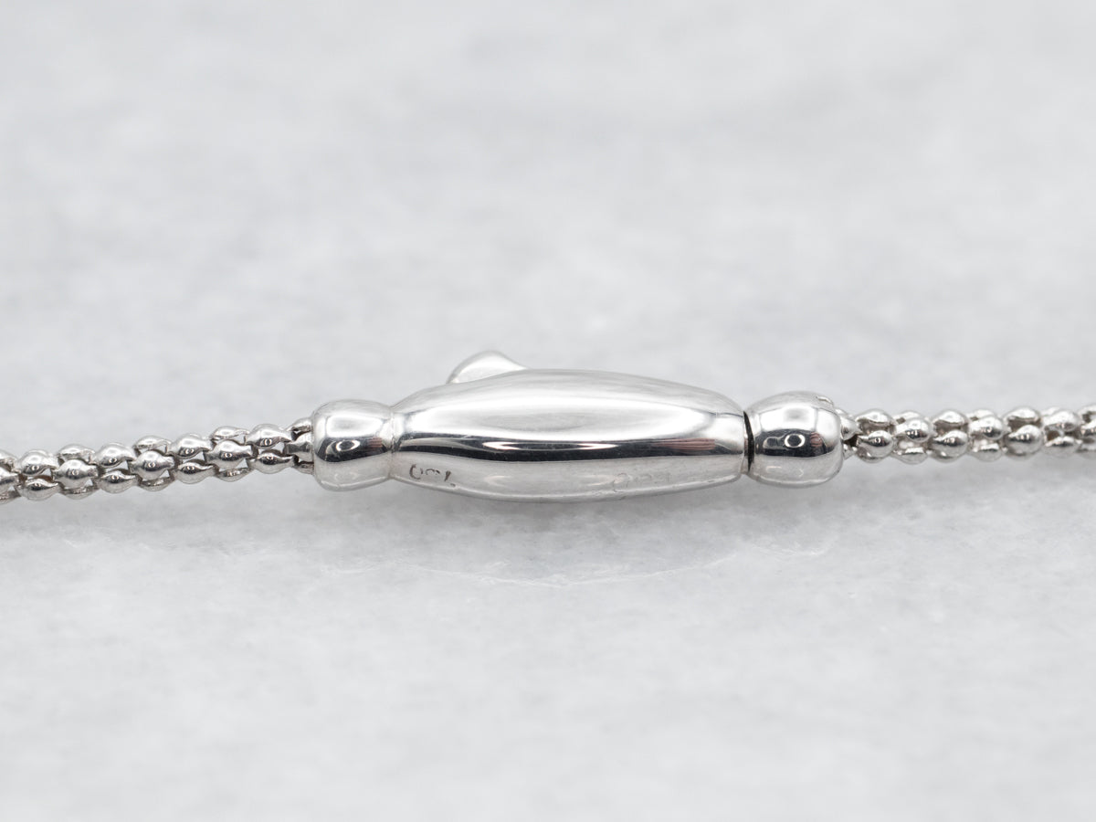 White Gold Diamond Heart Necklace