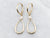 Minimalist Gold Diamond Teardrop Drop Earrings