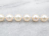Elegant Yellow Gold Saltwater Pearl Strand Necklace