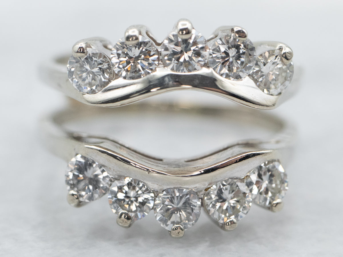 Wedding ring guard white gold | Honestweddingadvice.com