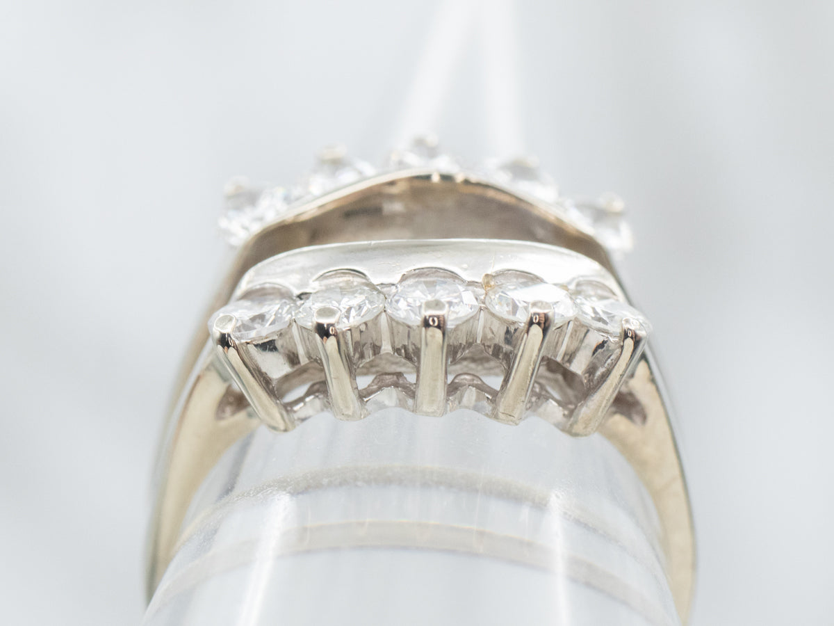 White Gold Diamond Guard Band