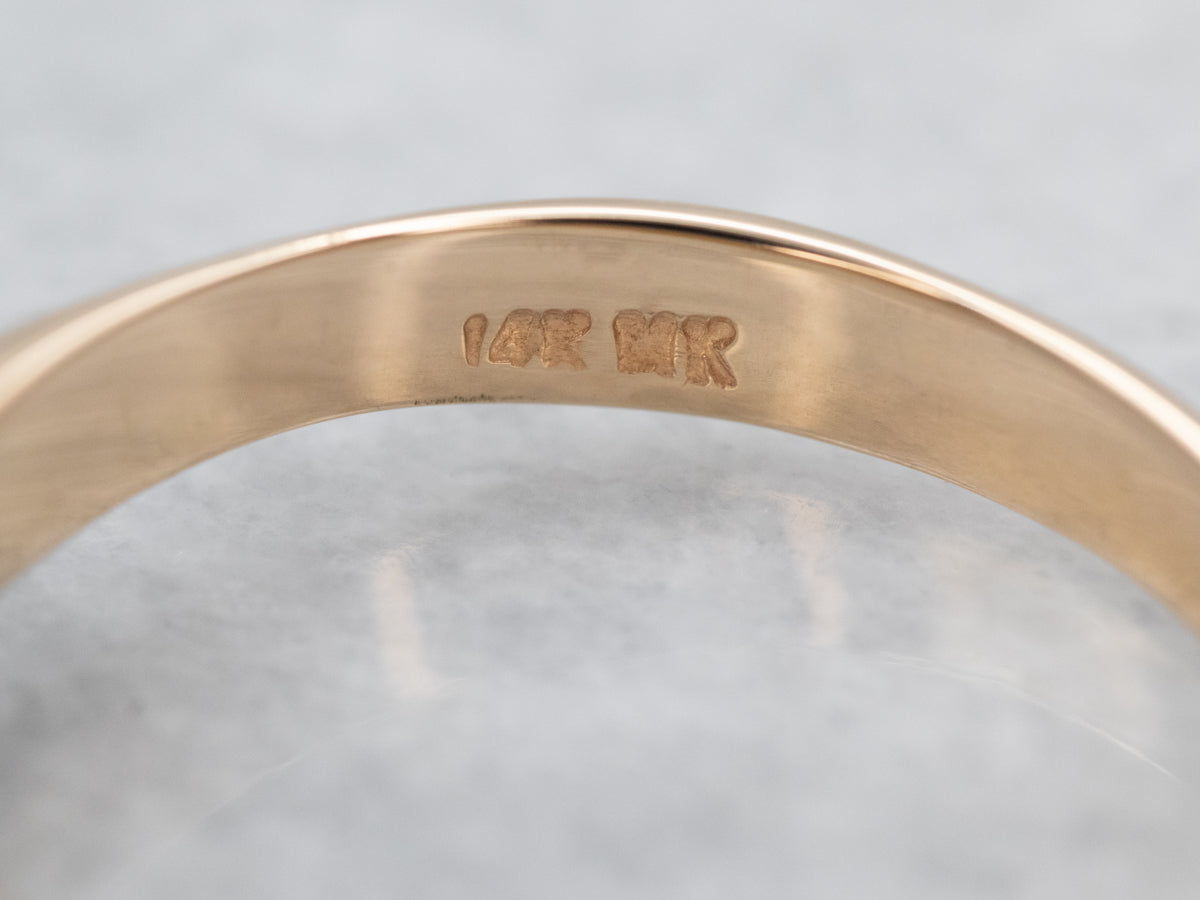 Two Tone Gold Diamond Solitaire Engagement Ring