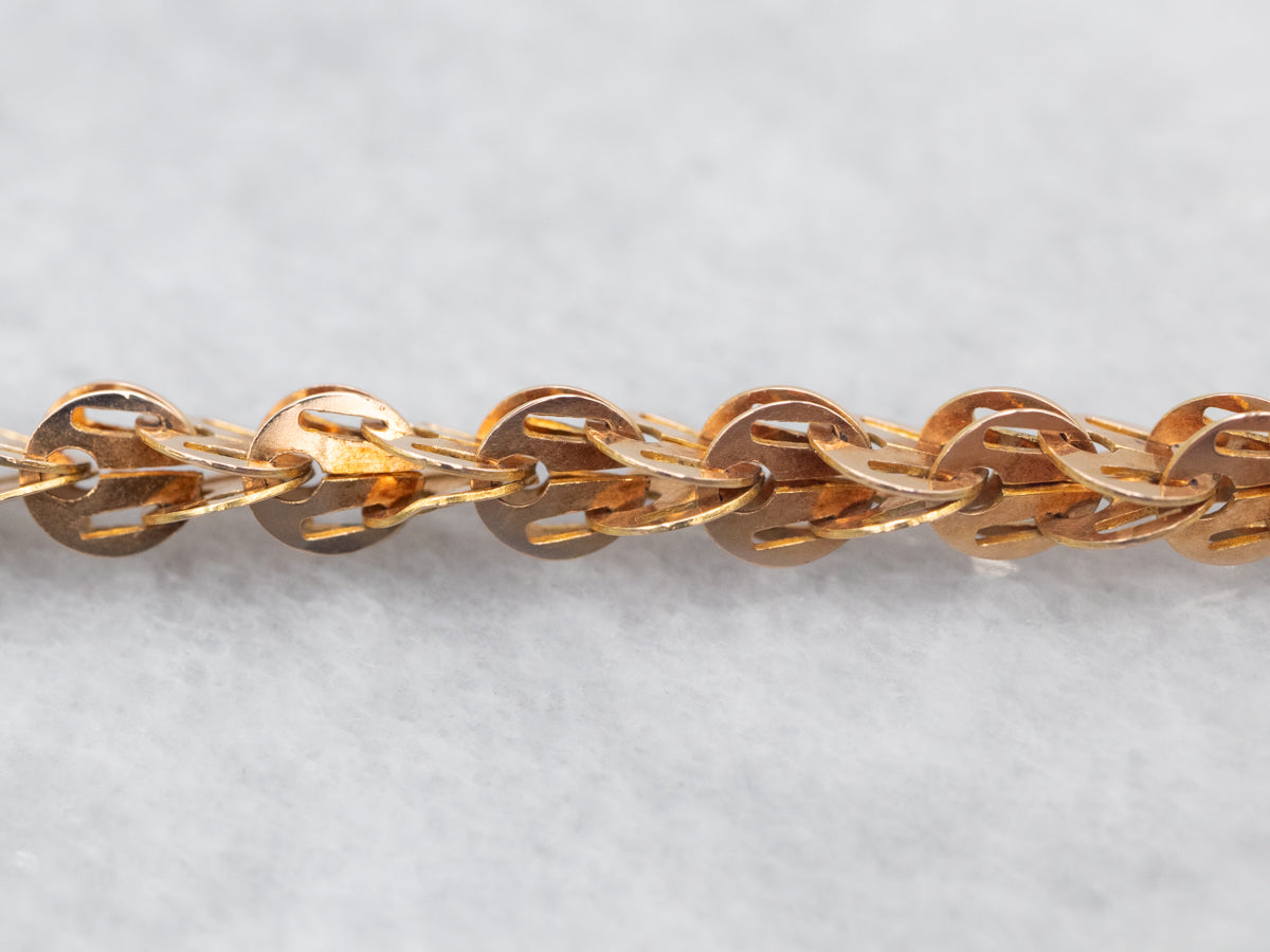 Antique Rose Gold Chain with Large Spring Ring Clasp