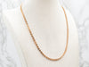 Antique Rose Gold Chain Necklace with Large Spring Ring Clasp
