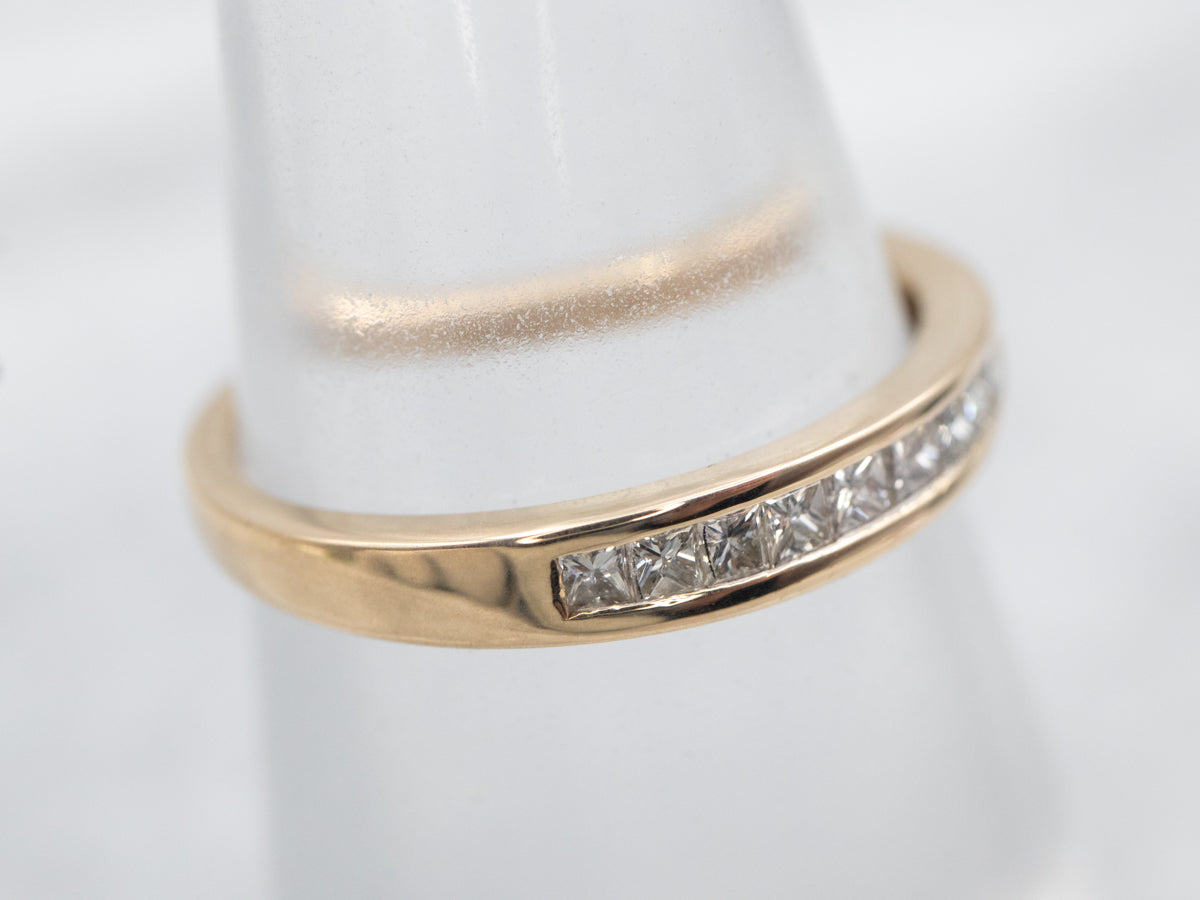 Princess Cut Channel Set Diamond Band