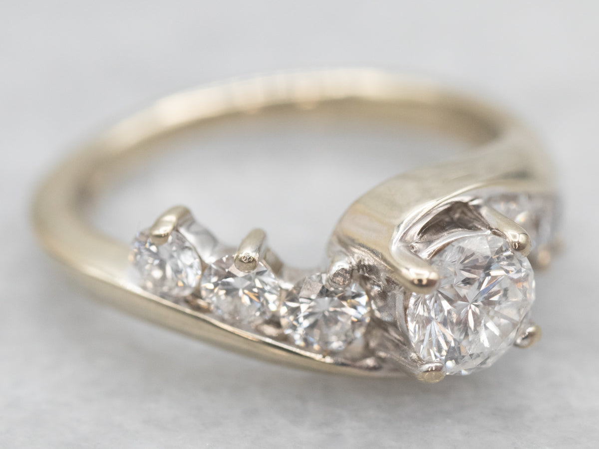 The Leo Diamond Bypass Engagement Ring