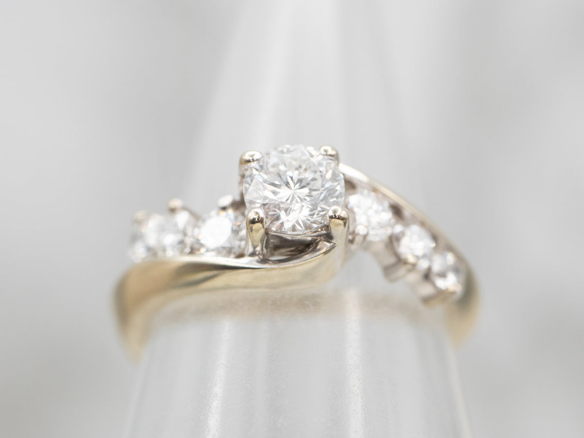 The Leo Diamond Bypass Engagement Ring