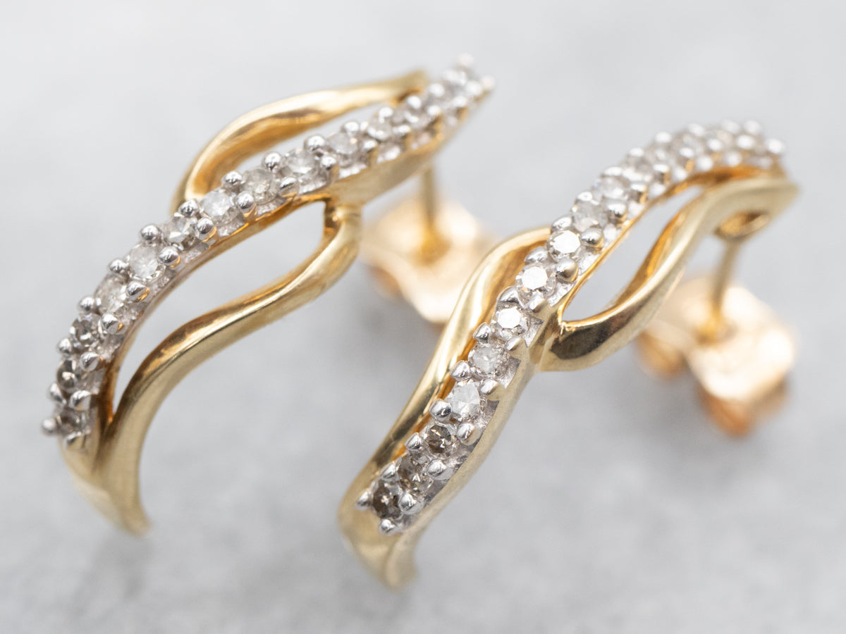 Charming Sui dhaga Fancy Gold Drop Earrings
