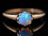 Antique Gold Opal Solitaire Ring