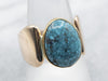 Yellow Gold Bezel Set Turquoise Solitaire Ring