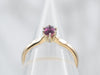 Vintage Ruby Solitaire Engagement Ring