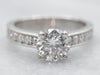 Platinum Round Brilliant Diamond Engagement Ring