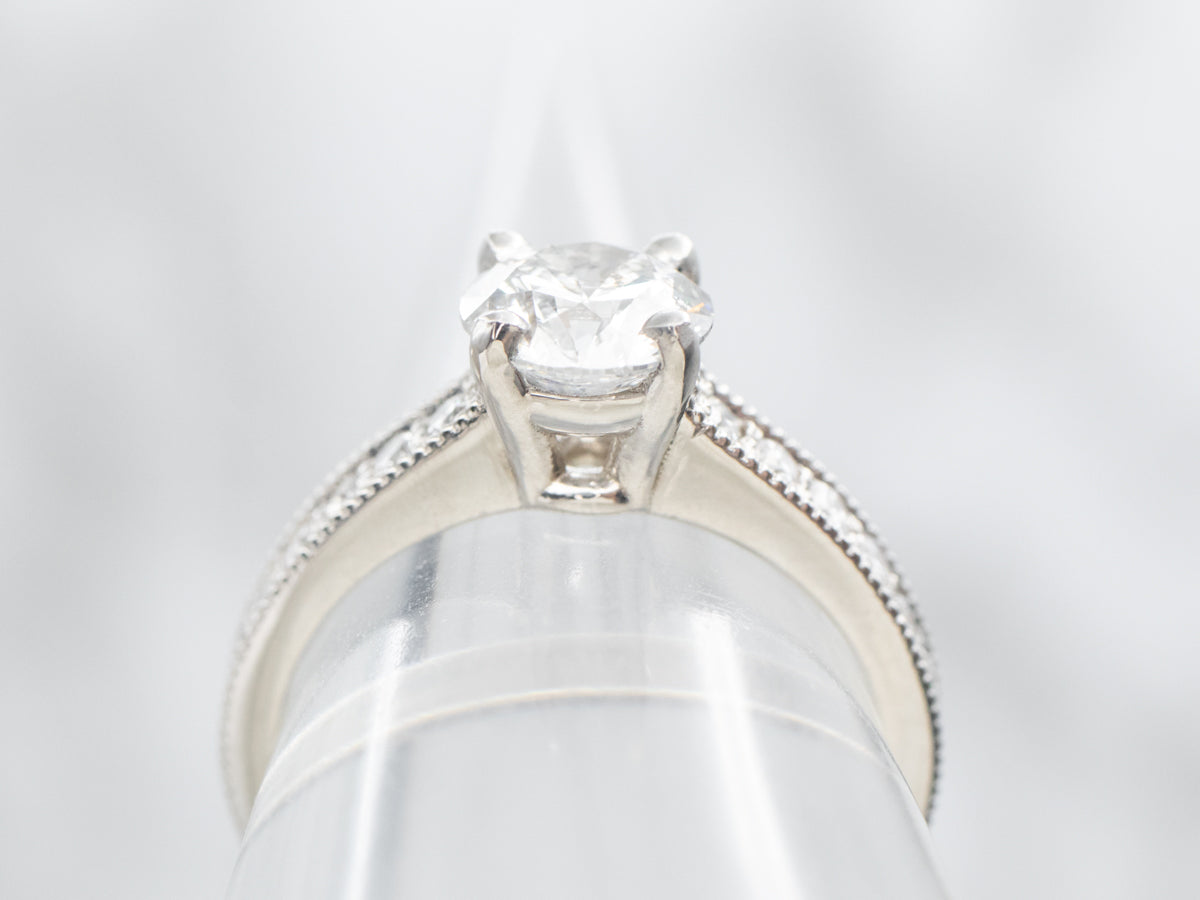 Platinum Round Brilliant Diamond Engagement Ring