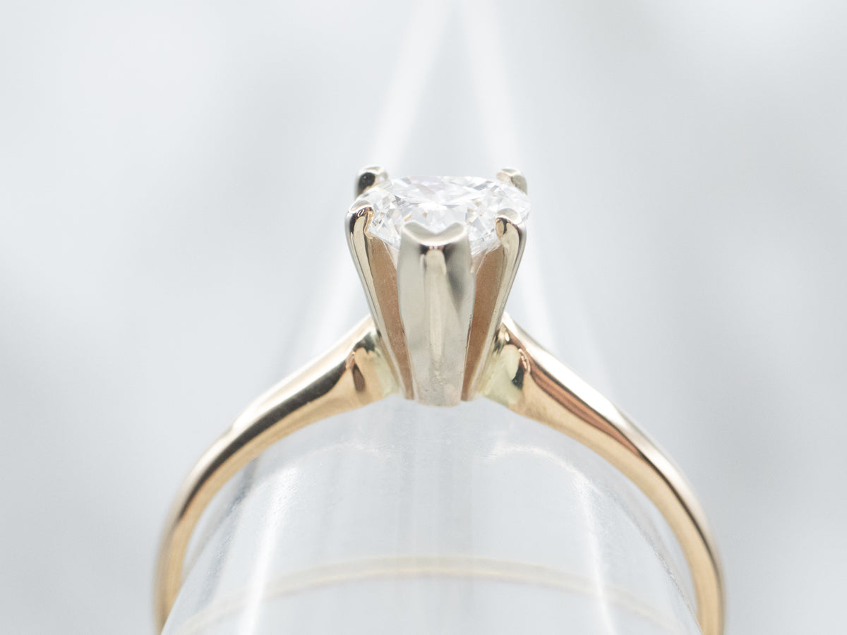 Sweetheart Diamond Solitaire Engagement Ring