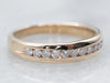 Yellow Gold Channel Set Wedding Band