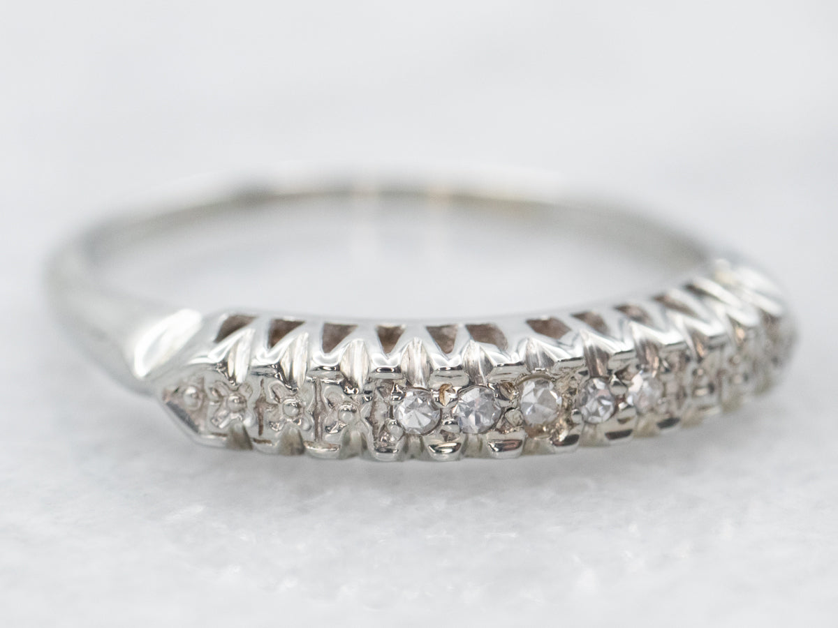 White Gold Diamond Wedding Band