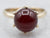 Vintage Gold Carnelian Solitaire Ring