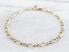 Gold Infinity Link Bracelet with Lobster Clasp