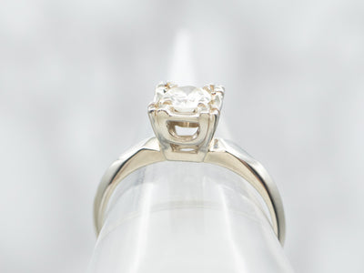 Vintage Diamond Solitaire Engagement Ring