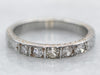 Antique Forget-Me-Not Wheat Pattern Diamond Band