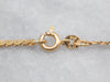 Wide Yellow Gold Serpentine Chain with Spring Ring Clasp