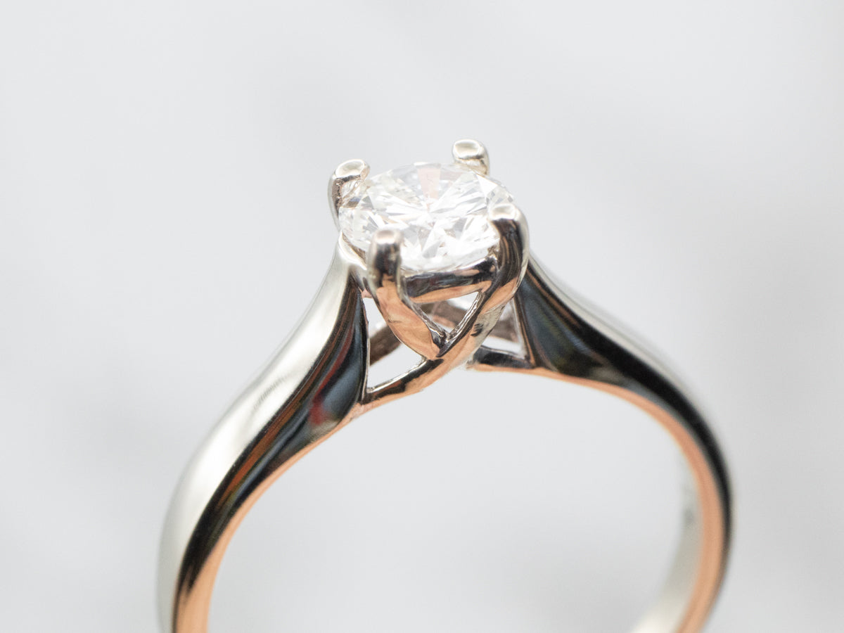 White Gold Diamond Solitaire Engagement Ring