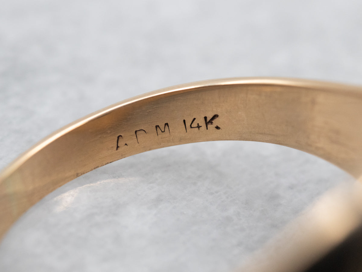 Yellow Gold Bezel Set Turquoise Solitaire Ring