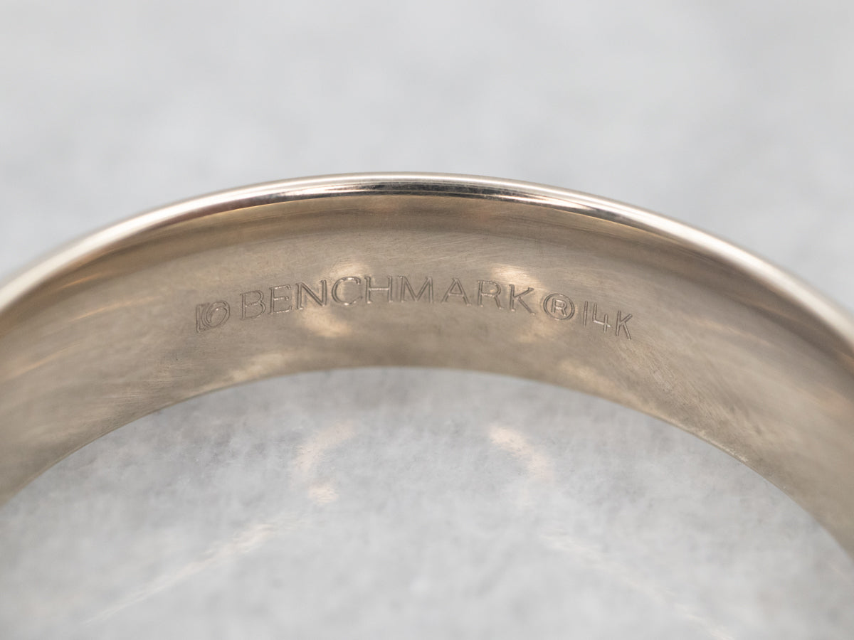 White Gold Plain Wedding Band