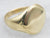Green Gold Plain Signet Ring