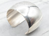 Sterling Silver Wide Plain Cuff Bracelet