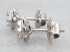 Vintage 18-Karat Gold Diamond Stud Earrings