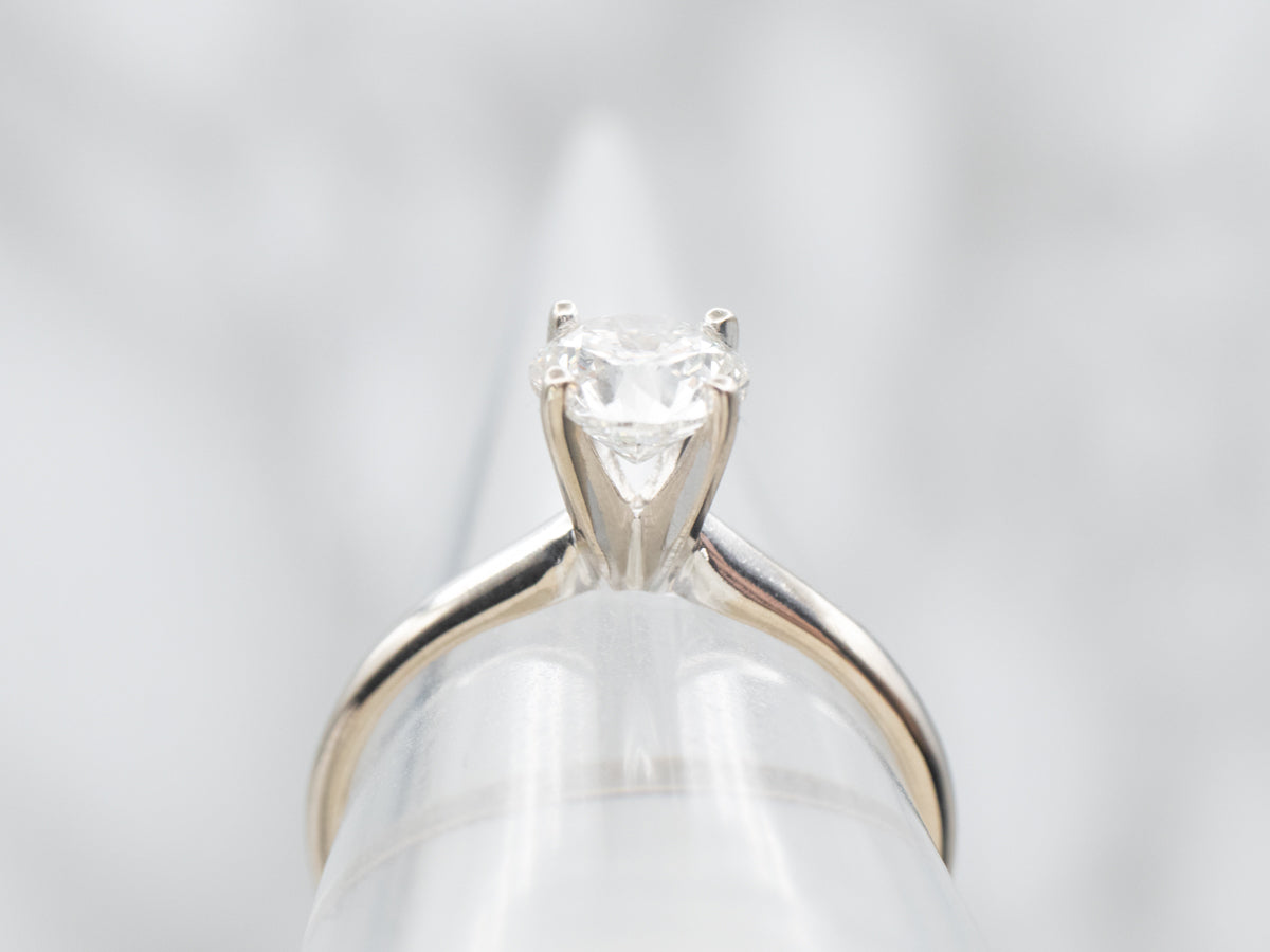 White Gold Diamond Solitaire Engagement Ring