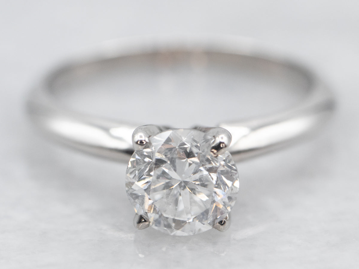 White Gold Diamond Solitaire Engagement Ring
