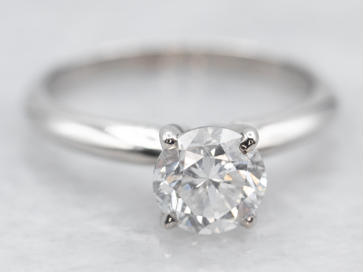 White Gold Diamond Solitaire Engagement Ring