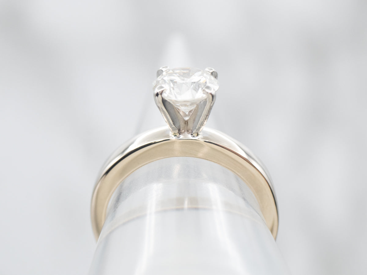 White Gold Diamond Solitaire Engagement Ring