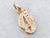 Yellow Gold "G" Charm with Diamond Accents