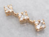 Yellow Gold Diamond Drop Cluster Pendant