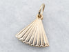 Yellow Gold Hand Fan Charm with Hidden "I Love You" Message