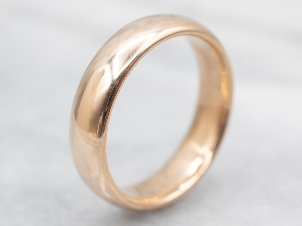 Yellow Gold Plain Wedding Band